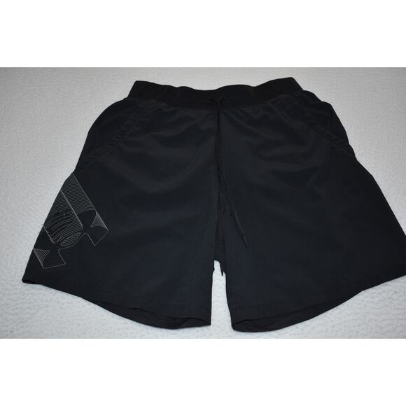 Under Armour Lined Gym Shorts Workout Mens Size Medium Performance Speedpocket - Picture 2 of 8